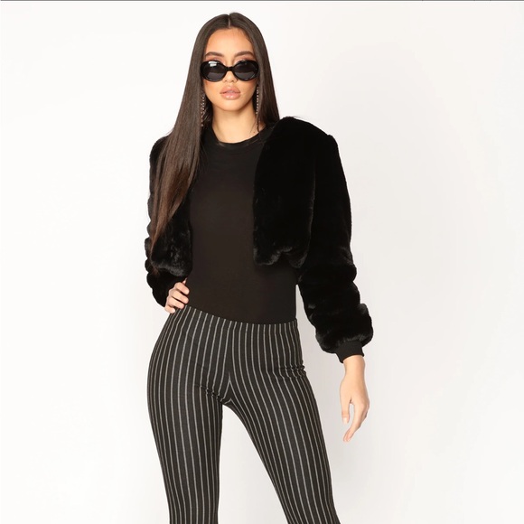 Fashion Nova - Faux Fur Jacket - Picture 2 of 4